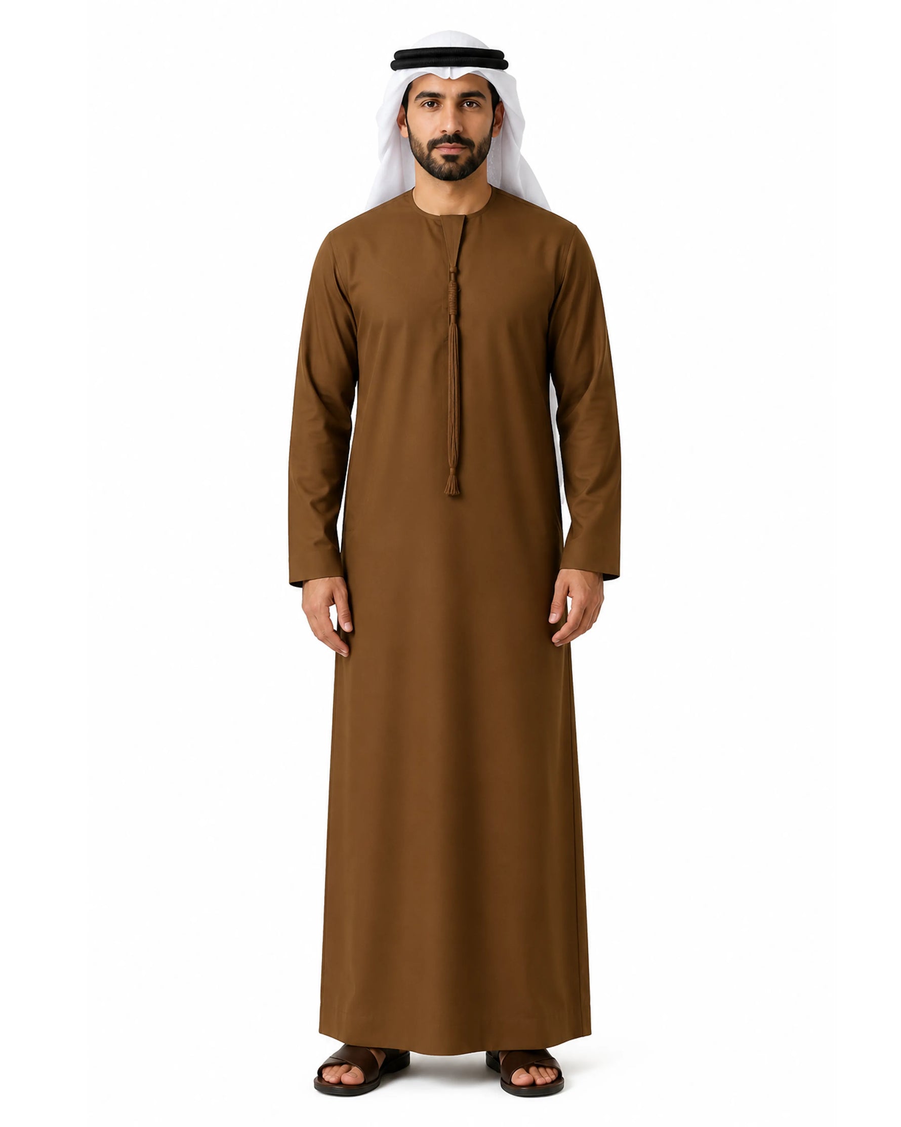 كندورة رجالية عربية بنية