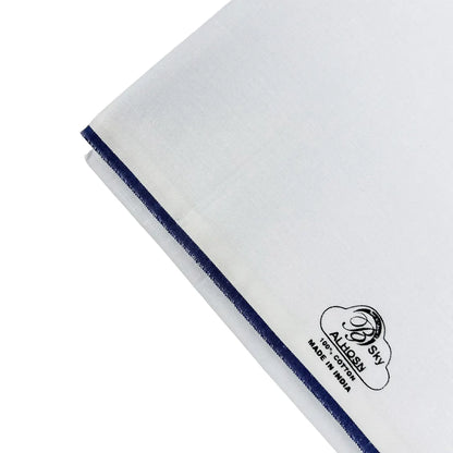 Al Hosn Sky White Wuzar – Elegant Border Line Collection UAE