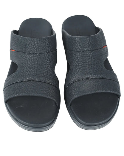 Faroos Comfort Fit Black Sandals – Premium Casual Footwear