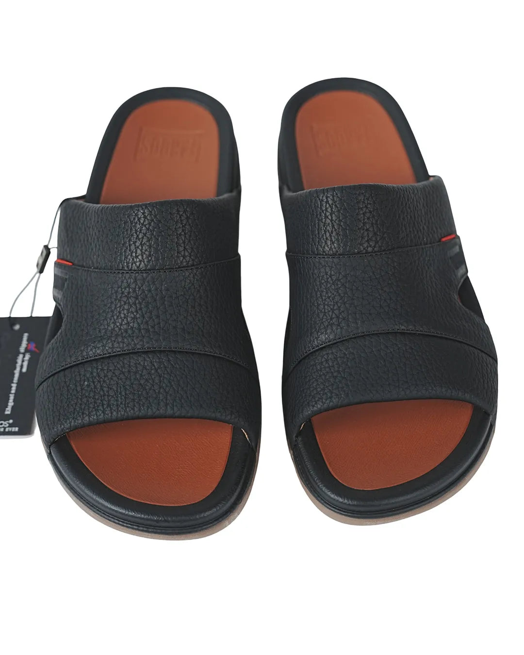 Faroos Premium Coffee Brown Leather-Look Men's Sandals – Lightweight Everyday Footwear