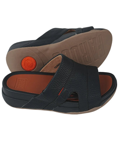 Faroos Premium Coffee Brown Leather-Look Men's Sandals – Lightweight Everyday Footwear
