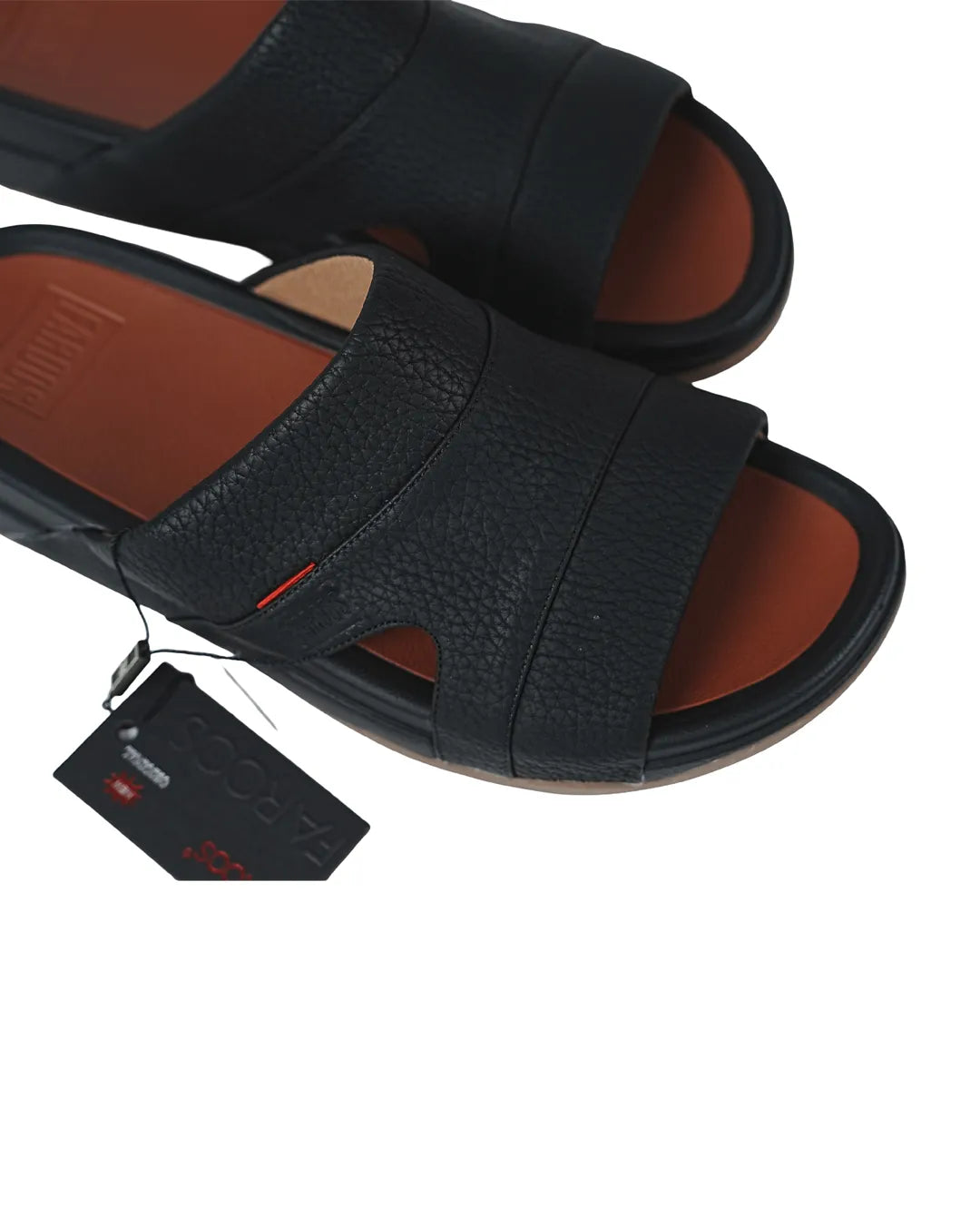 Faroos Premium Coffee Brown Leather-Look Men's Sandals – Lightweight Everyday Footwear