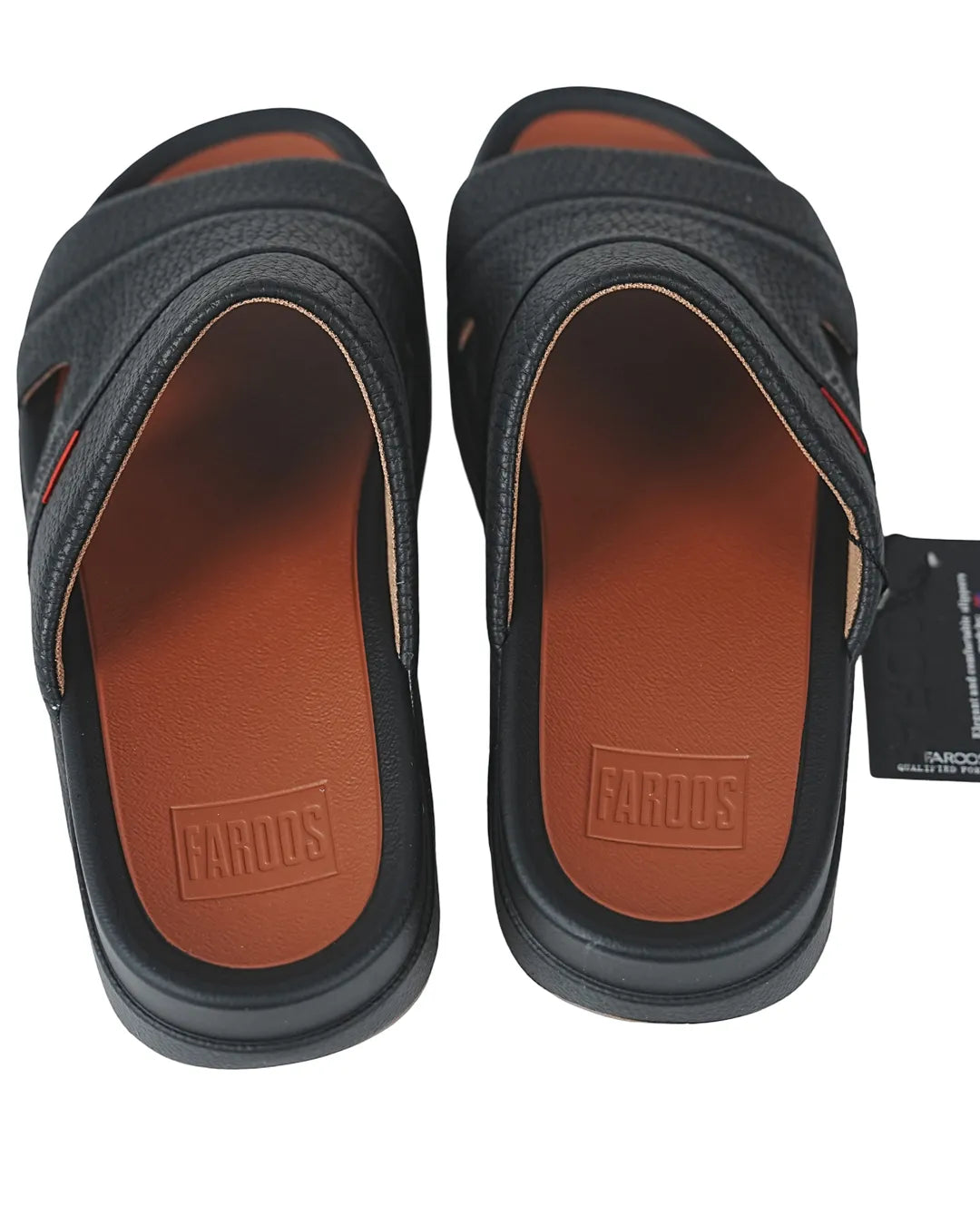 Faroos Premium Coffee Brown Leather-Look Men's Sandals – Lightweight Everyday Footwear