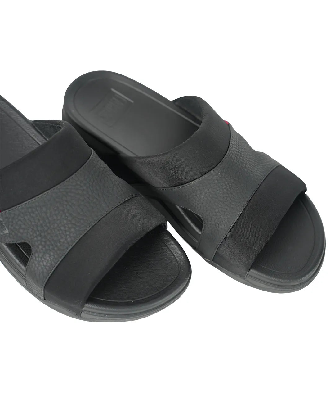 Faroos Comfort Fit Black Sandals – Premium Men's Arabic Footwear