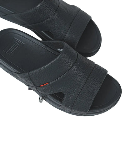 Faroos Premium Coffee Brown Leather-Look Men's Sandals – Lightweight Everyday Footwear