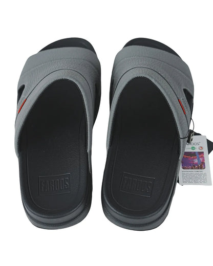 Faroos Premium Coffee Brown Leather-Look Men's Sandals – Lightweight Everyday Footwear