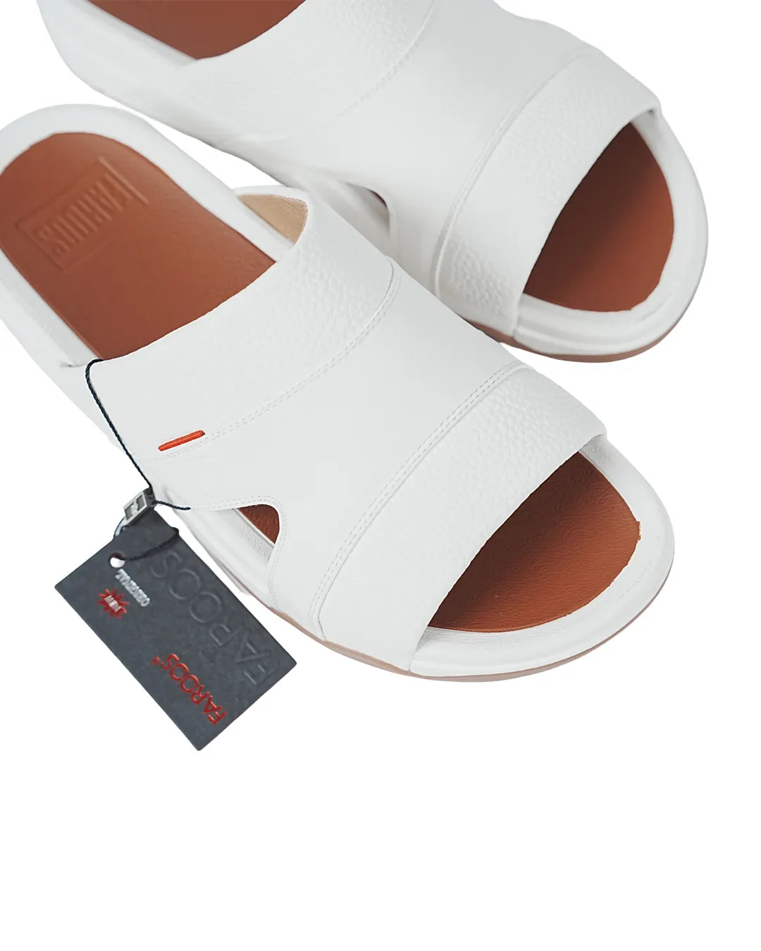 Faroos Premium Coffee Brown Leather-Look Men's Sandals – Lightweight Everyday Footwear