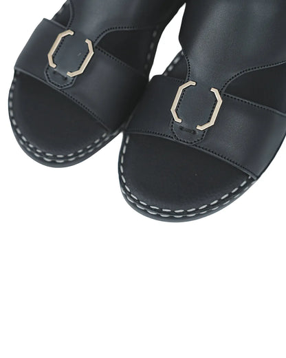 Handmade-Black-Sandal-for-Men-Elegant-Arabic-Design-stylish-new