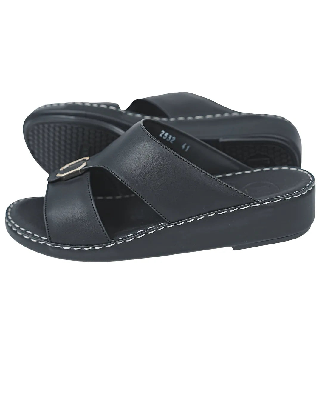 Handmade-Black-Sandal-for-Men-Elegant-Arabic-Design-stylish