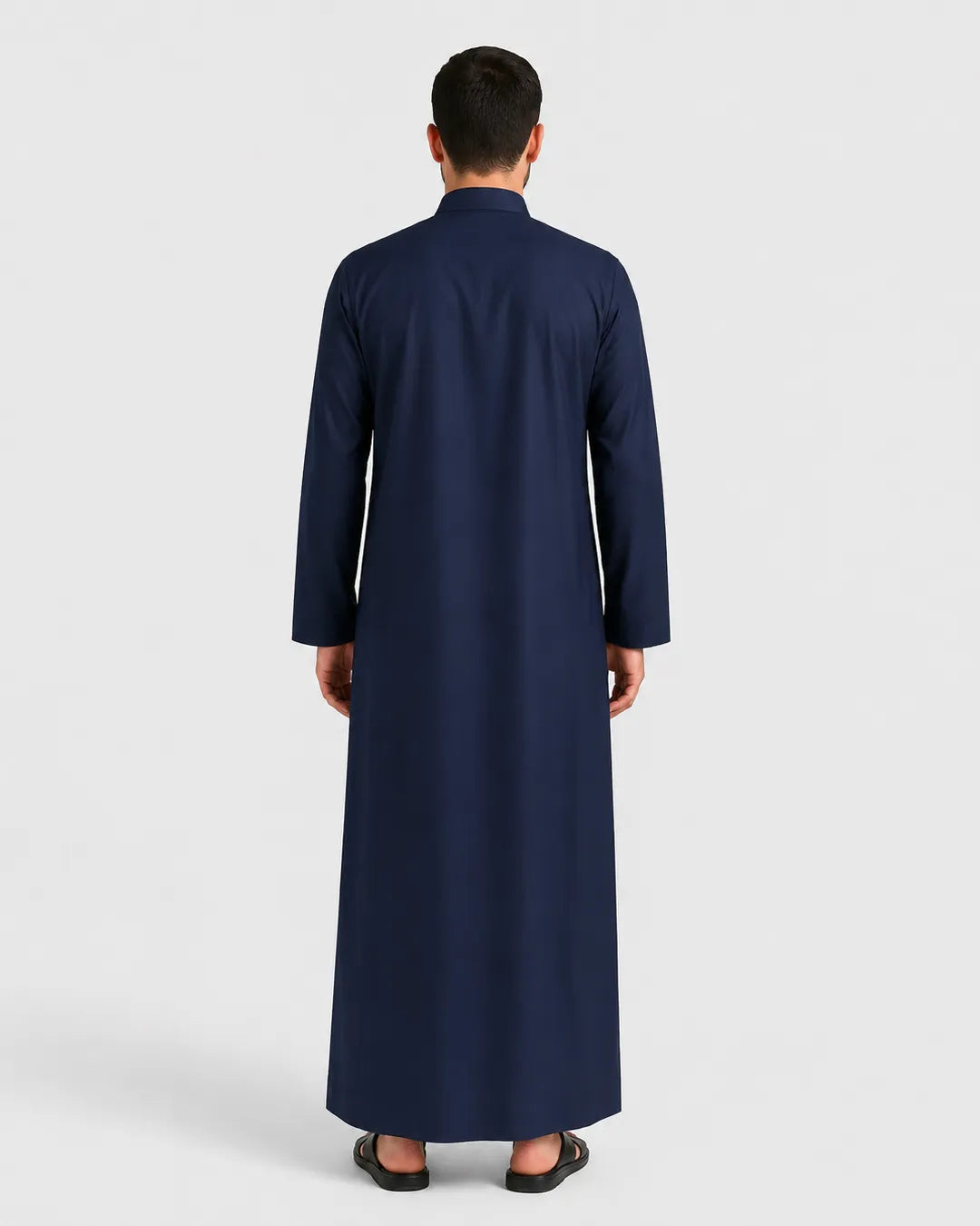 Luxury Navy Blue Kuwaiti Thobe – Refined Traditional Wear