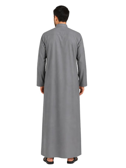 Confidence Starts with the Perfect Grey Kuwaiti Kandura