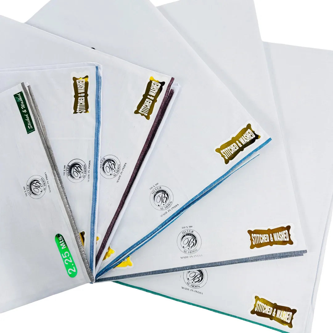 Luxury-Mens-White-Wuzar-with-Color-Edge-Premium-UAE