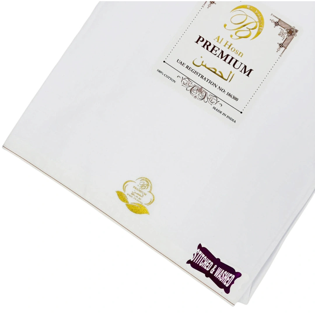 Luxury-White-Wuzar-with-Golden-Border-Stitched-Washed-Comfort