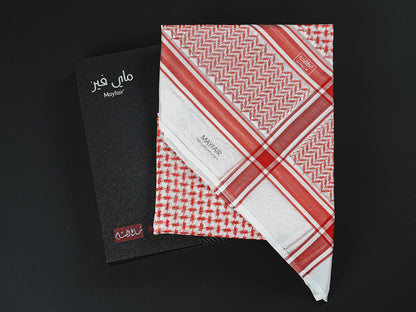 Experience Luxury with the Mayfair Red Shemagh