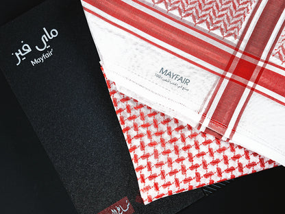 Experience Luxury with the Mayfair Red Shemagh