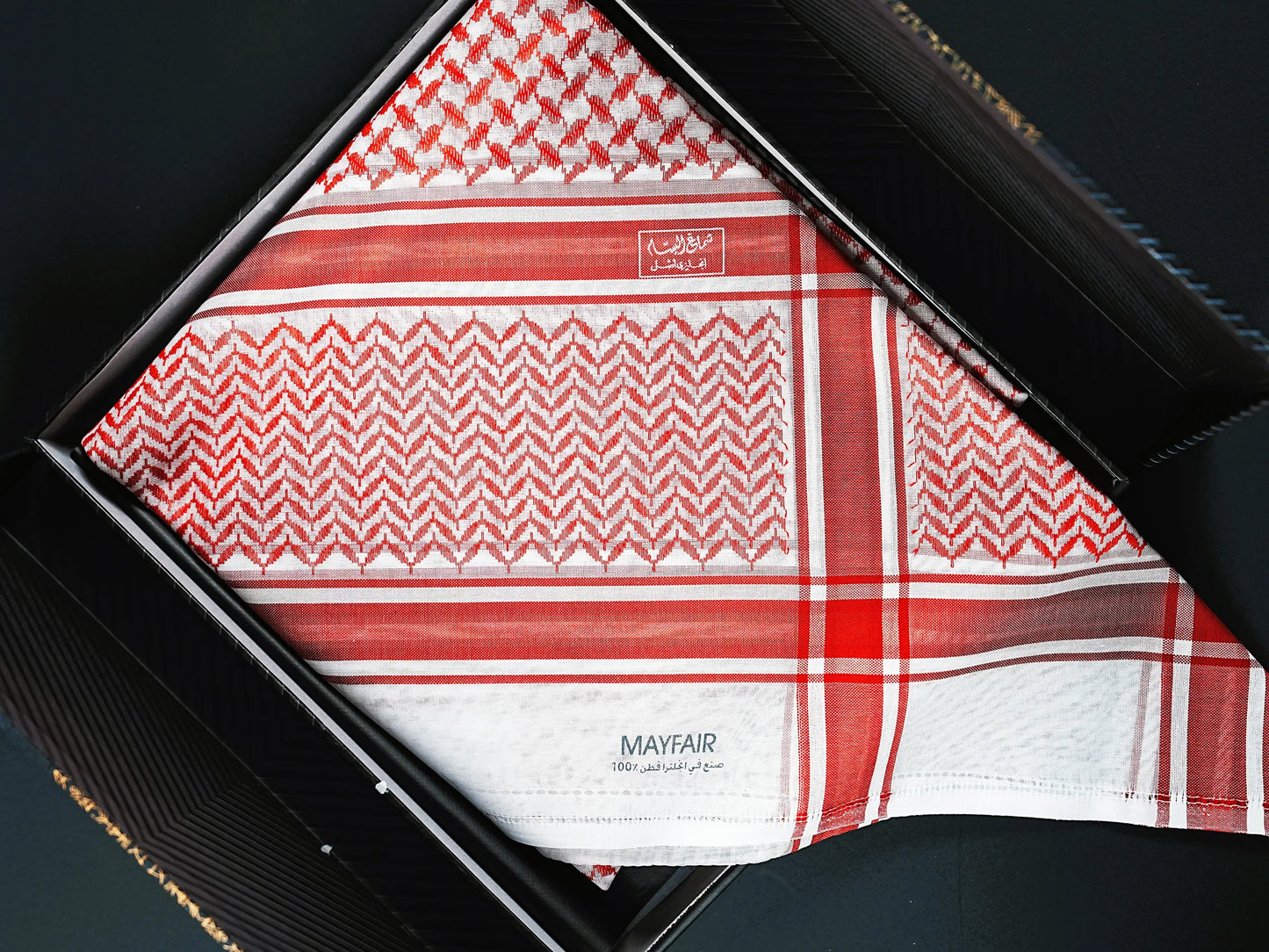 Experience Luxury with the Mayfair Red Shemagh