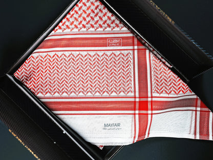 Experience Luxury with the Mayfair Red Shemagh