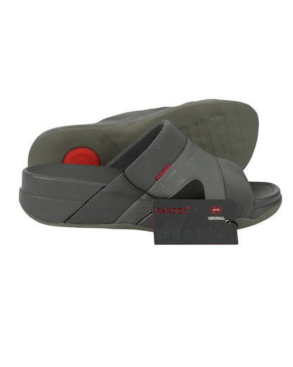 Faroos Comfort Fit Black Sandals – Premium Men's Arabic Footwear