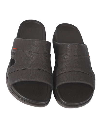 Faroos Premium Coffee Brown Leather-Look Men's Sandals – Lightweight Everyday Footwear