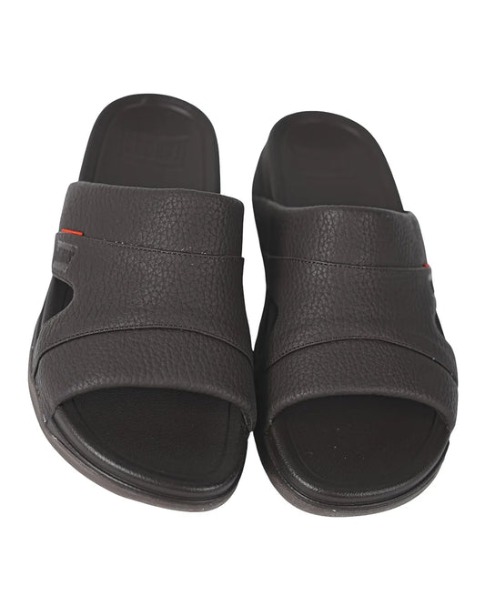 Faroos Premium Coffee Brown Leather-Look Men's Sandals – Lightweight Everyday Footwear
