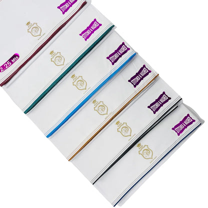 AL Hosn King Wuzar with color borders  – Stitched & Washed Luxury Lungi UAE