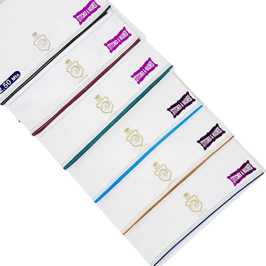 AL Hosn King Wuzar with color borders  – Stitched & Washed Luxury Lungi UAE