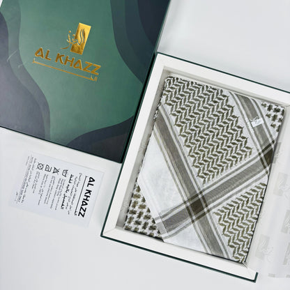 Olive-White-Shemagh