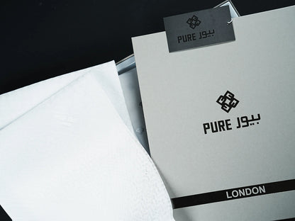 Pure London White Shemagh – Crafted for Distinguished Style