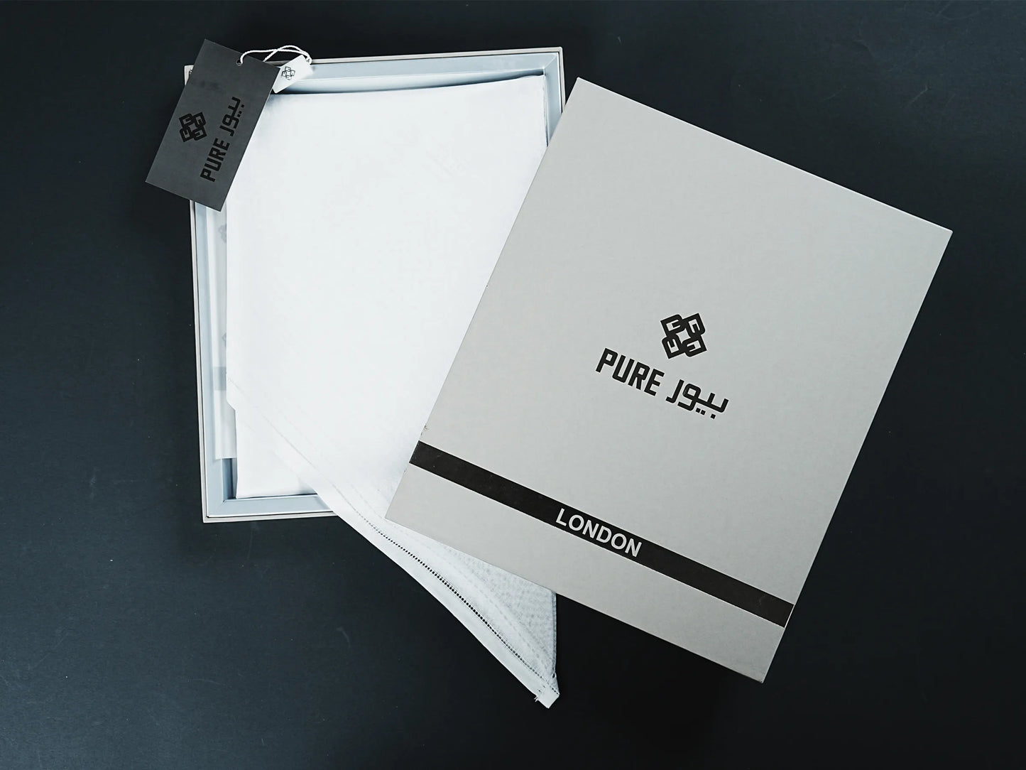 Pure London White Shemagh – Crafted for Distinguished Style