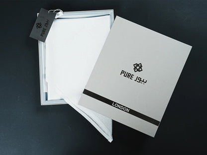 Pure London White Shemagh – Crafted for Distinguished Style
