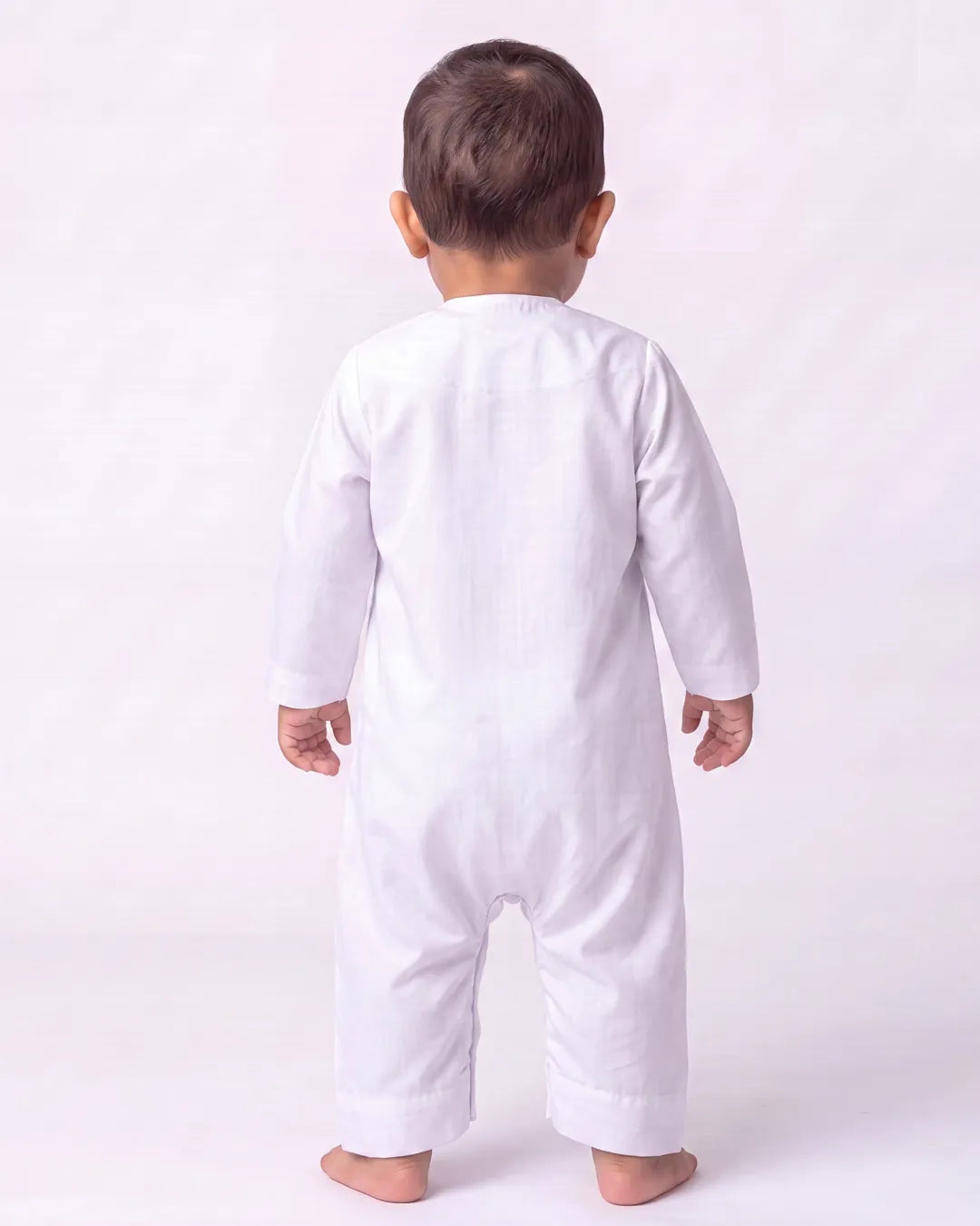 Premium Baby Kandura Romper – 100% Japanese Fabric | Soft, Breathable & Gentle on Baby's Skin