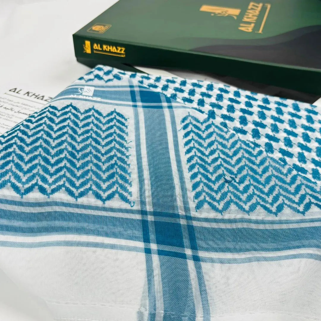 Premium-Deep-Ocean-Blue-Shemagh-Classic-Arabic