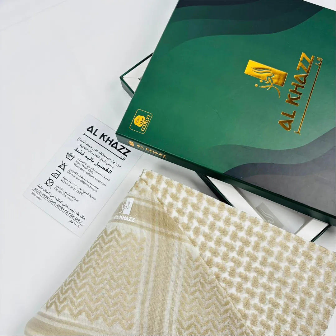 Premium-Desert-Sand-Beige-Shemagh-Classic-Arabic-Pattern-Ghutra-UAE