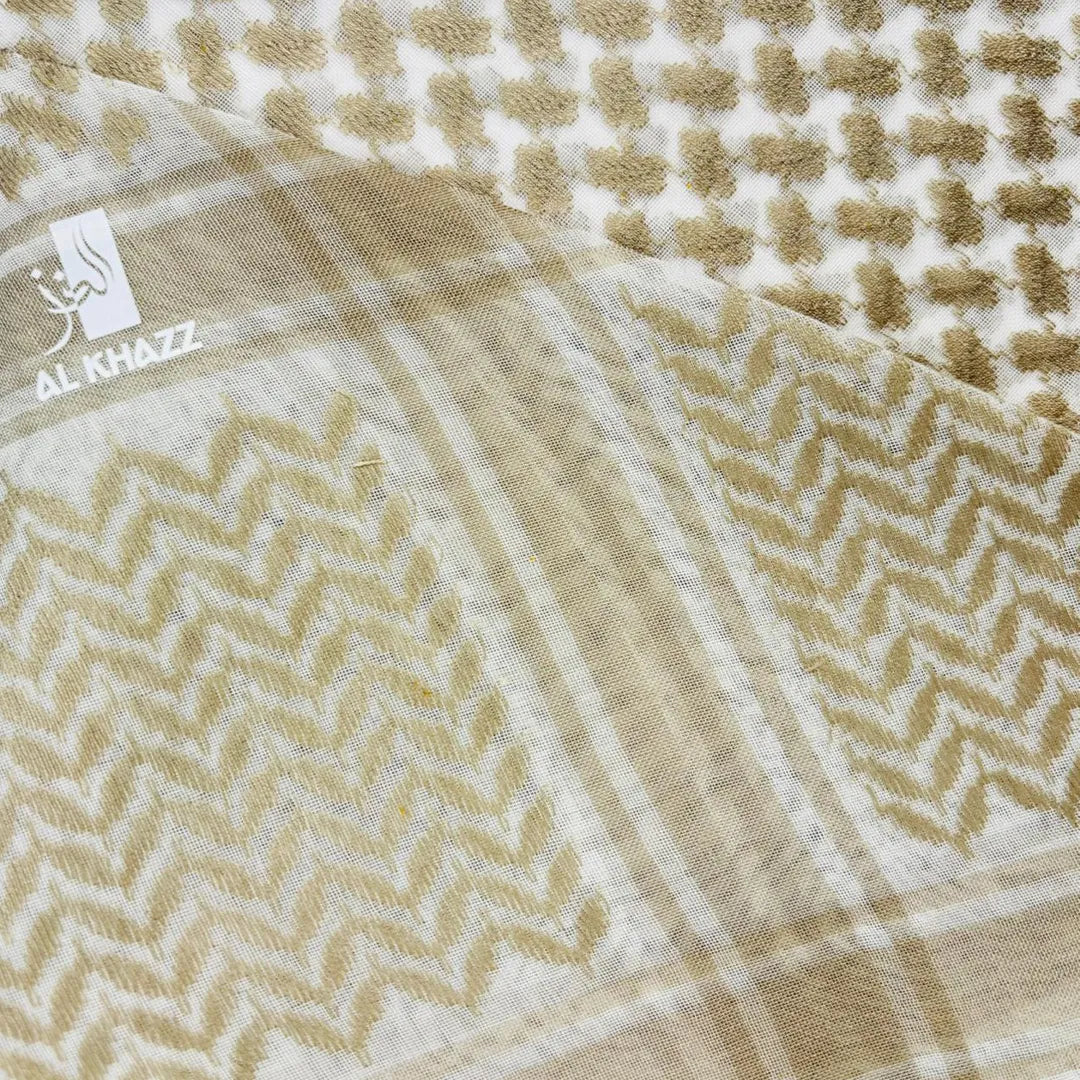 Premium-Desert-Sand-Beige-Shemagh-Classic-Arabic-Pattern-Ghutra-quality