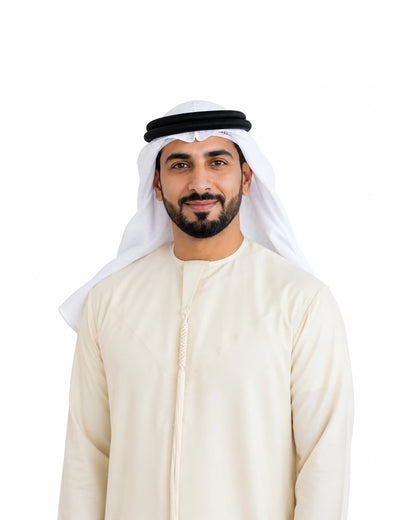 Premium Light Cream Emirati Kandura for Men | Traditional UAE Thobe