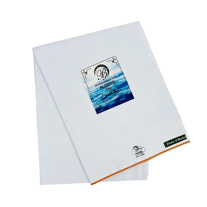 Premium-White-Wuzar-with-Orange-Border-Line-Soft-Cotton-Comfort