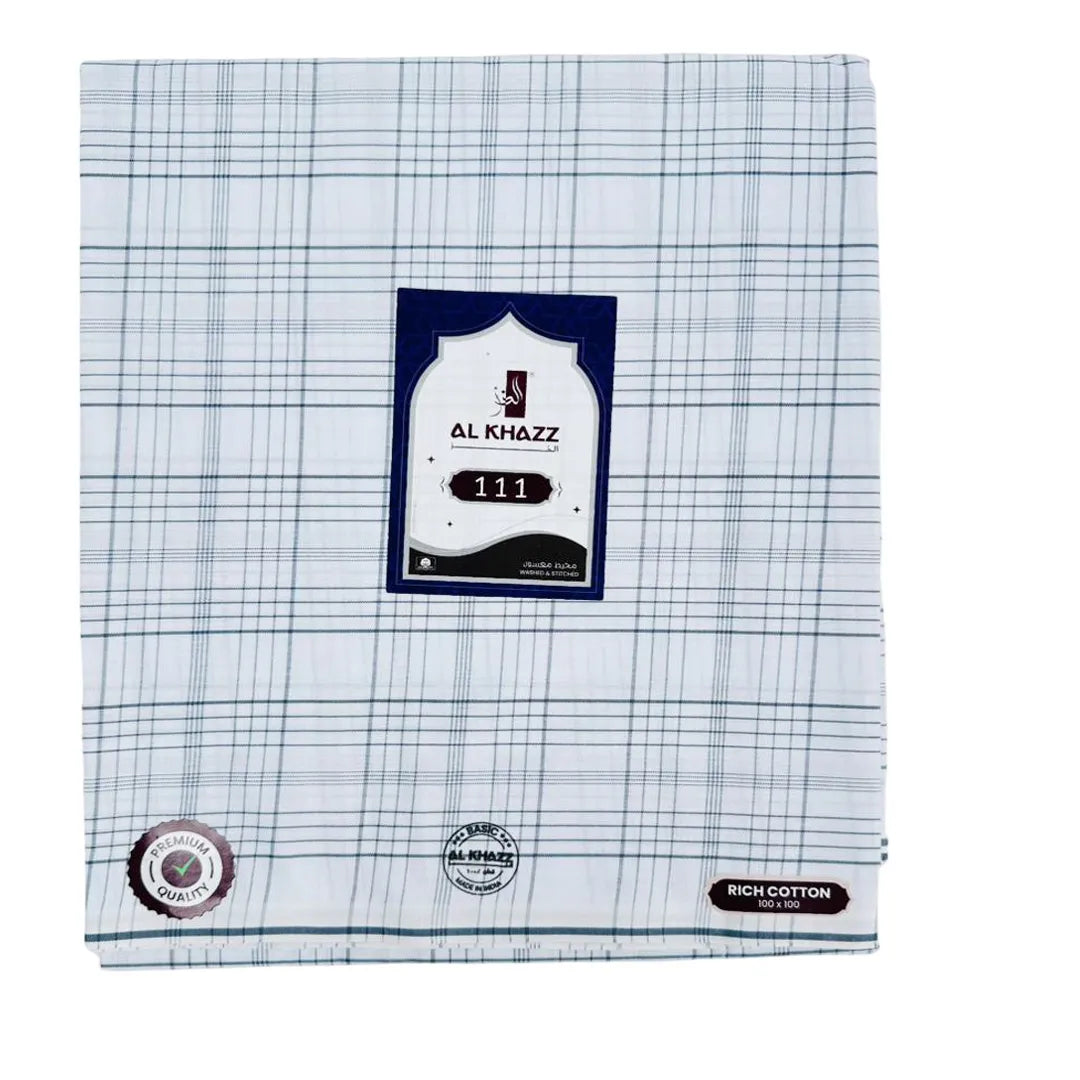 Premium-gray-Checked-Wuzar-for-Men-Soft-Cotton-by-Al-Khazz-111