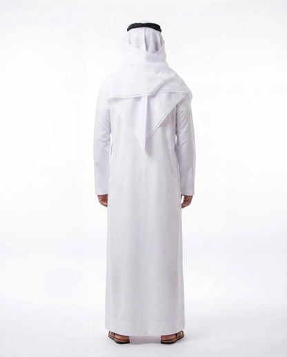 Pure White Kandura for Men – Buy Emirati Thobe Online UAE