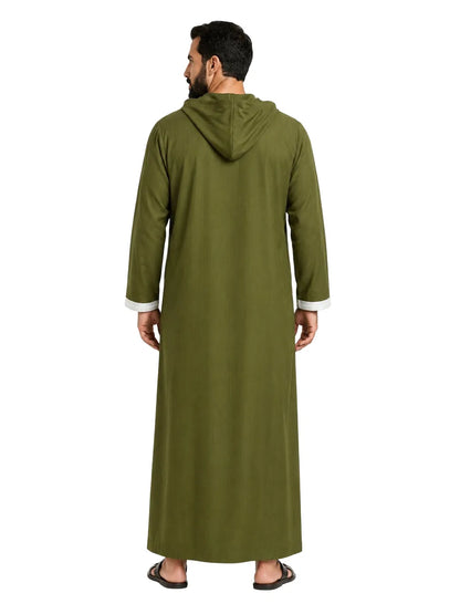 AL HOSN Premium Hoodie Jalabiya – Where Comfort Meets Style