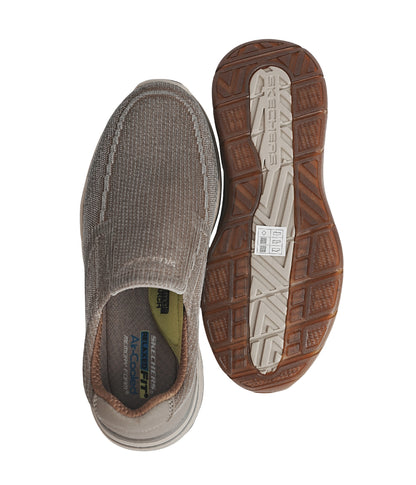 Skechers Relaxed Fit Taupe Slip-On Shoes