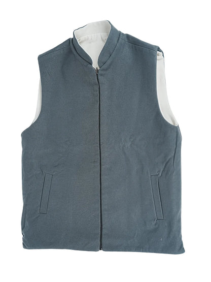 STEEL GREY WINTER JACKET WITH ZIP