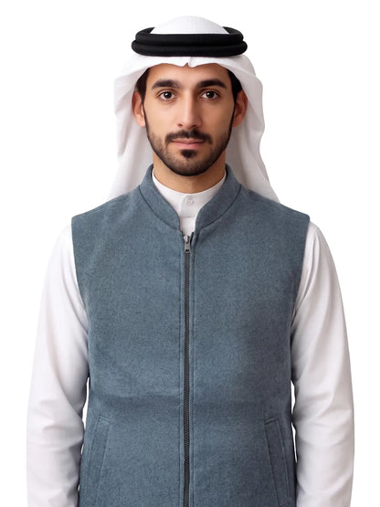 STEEL GREY WINTER JACKET WITH ZIP