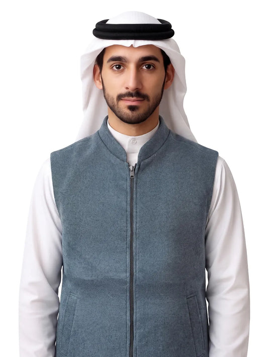 STEEL GREY WINTER JACKET WITH ZIP