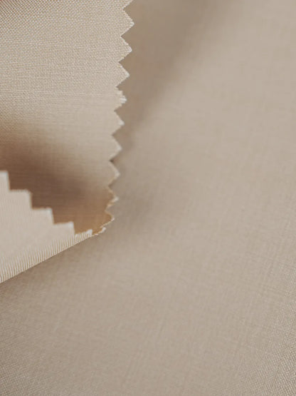 Sand Beige Emirati Thobe -Reda, 1865, Valdilana Exclusive Super 150's Fabric made in Italy, 100% wool
