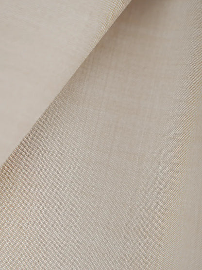 Sand Beige Emirati Thobe -Reda, 1865, Valdilana Exclusive Super 150's Fabric made in Italy, 100% wool