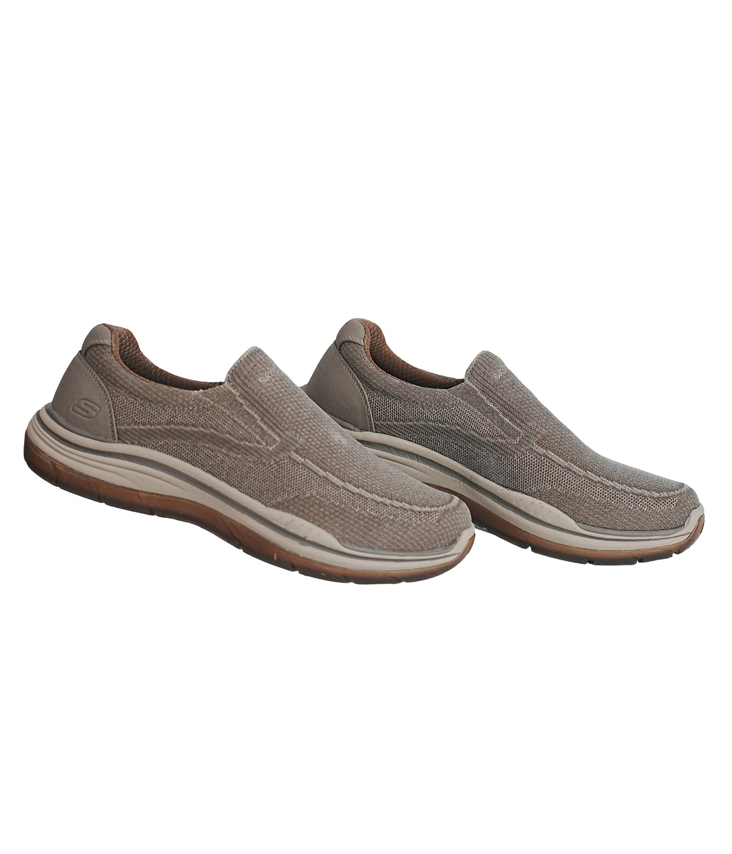 Skechers Relaxed Fit Taupe Slip-On Shoes