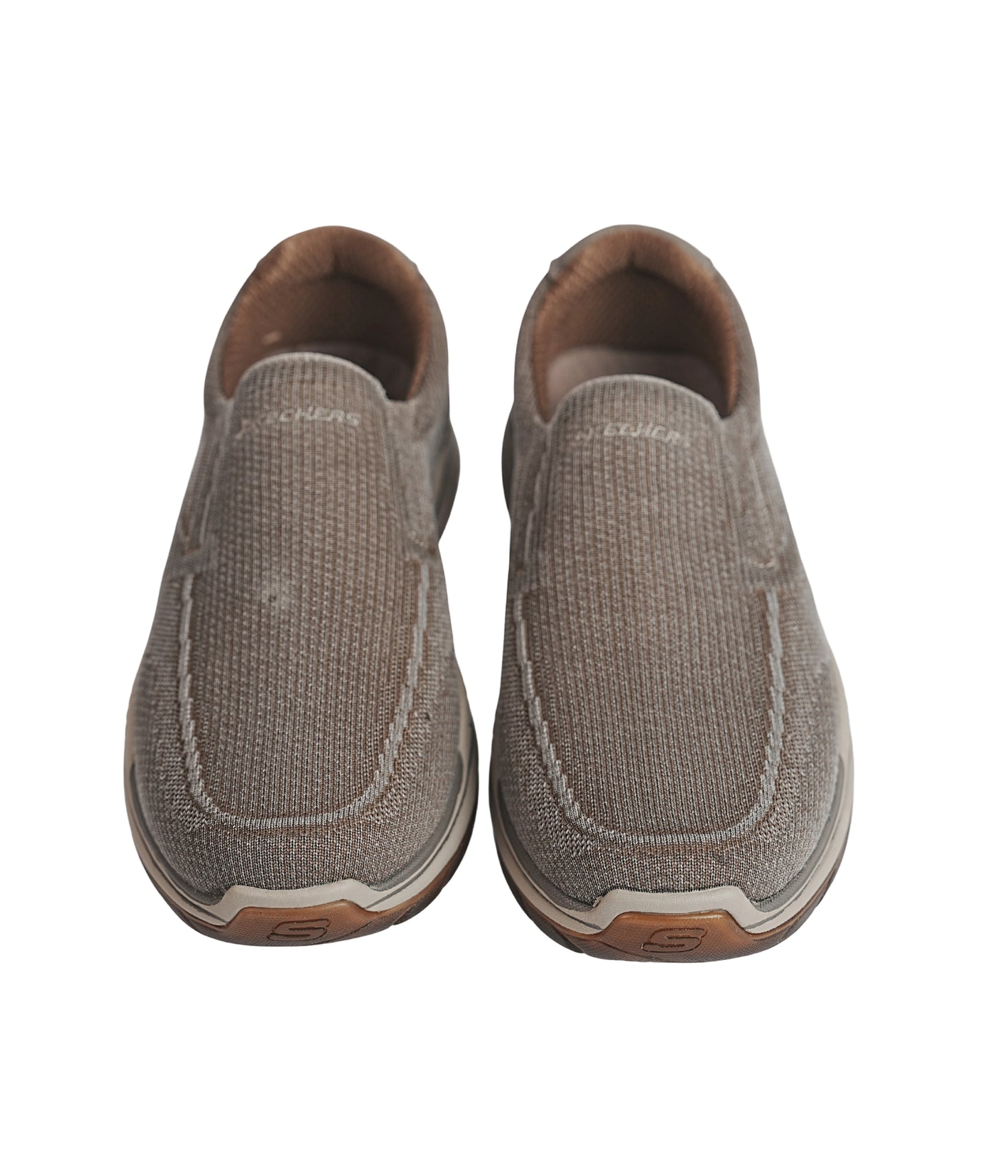 Skechers Relaxed Fit Taupe Slip-On Shoes