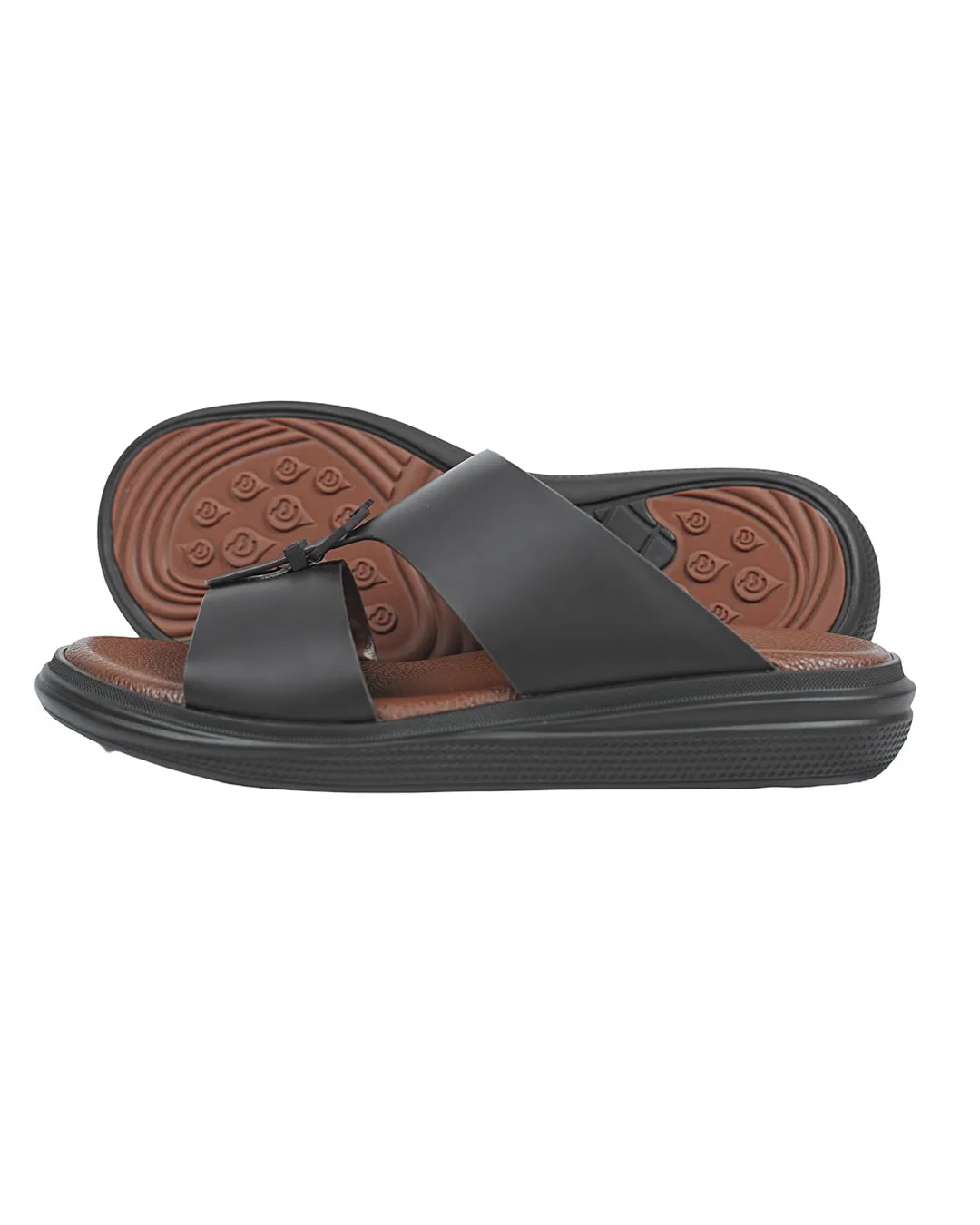 Stylish-Black-Sandal-for-Men-Premium-Brown-Cushion-Comfort-uae-classic-new