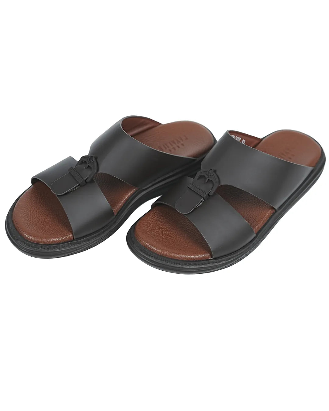 Stylish-Black-Sandal-for-Men-Premium-Brown-Cushion-Comfort-uae