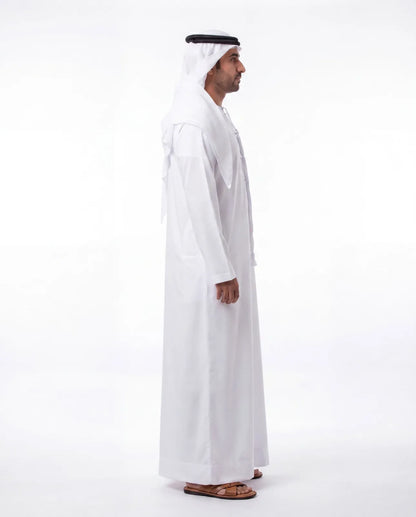 Pure White Kandura for Men – Buy Emirati Thobe Online UAE